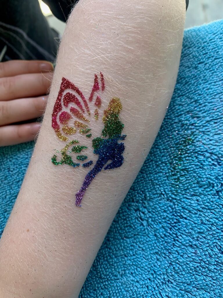 Santa Barbara Glitter Tattoos Rainbow Fairy Tattoo